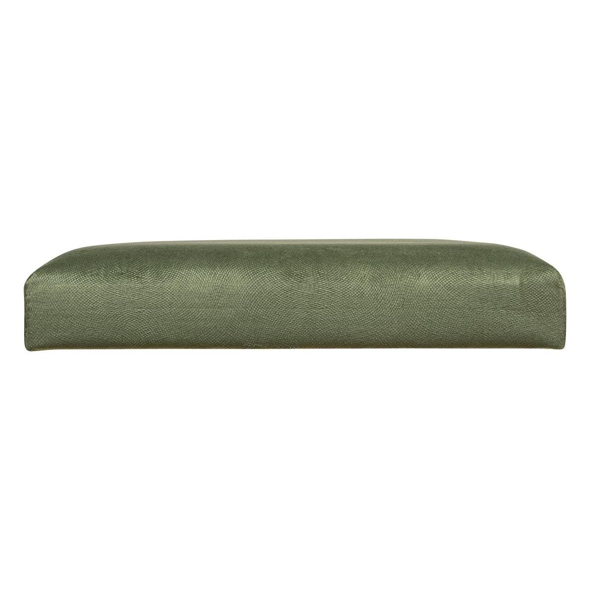 Atmosphera - Banco de almacenaje Lilou, Verde Caqui - Plegable, Tela de terciopelo, 76 x 38 x 38 cm - para salón y dormitorio