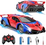 Kssvzz Spider Voiture de télécommande, voiture radio contrôlée de 2,4 GHz, 15KM/H Haute vitesse RC Voitures à moteur avec LED Lumières, Anniversaire Cadeaux idéaux pour les enfants Garçons Filles Age 4-7 8-12 ans