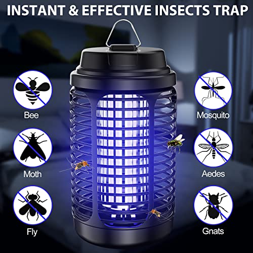 Bug Zapper Outdoor, Mosquito Zapper With Dusk To Dawn Light Sensor, 18W Electric Fly Zapper, Waterproof Mosquito Killer, Mosquito Repellent Outdoor, Fly Trap For Home, Garden, Outdoor Mosquito Control #TOP4