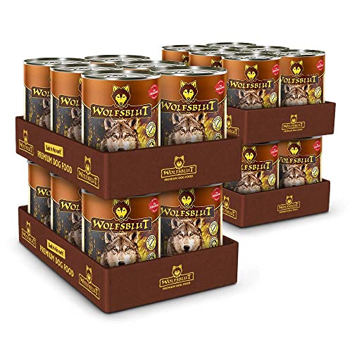 Wolfsblut - Deep Glade - 24 x 395 g - Rothirsch und Wasserbüffel - Nassfutter - Hundefutter - Getreidefrei
