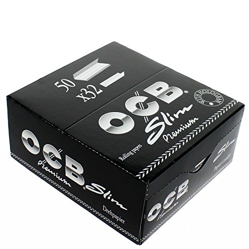 10 Booklets Rolling Paper Ocb Premium Slim King Size - 320 Papers #TOP6