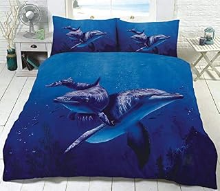Northern Luxe 3D Animal Effect for Childrens and Adults Printed Duvet Cover set with Pillow Cases Quilt Bedding Set (Wolf, Single)