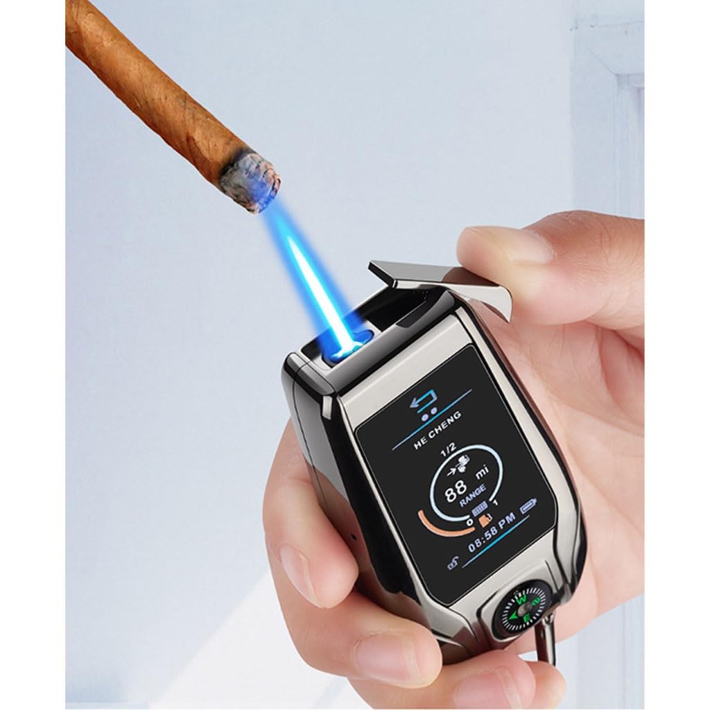 Accendini Clipper large jet soft fluo resistente al vento, ricaricabile, con fiamma regolabile (48pz