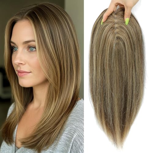 lagomance Hair Toppers with Thinning Hair 100% Real Human Topper