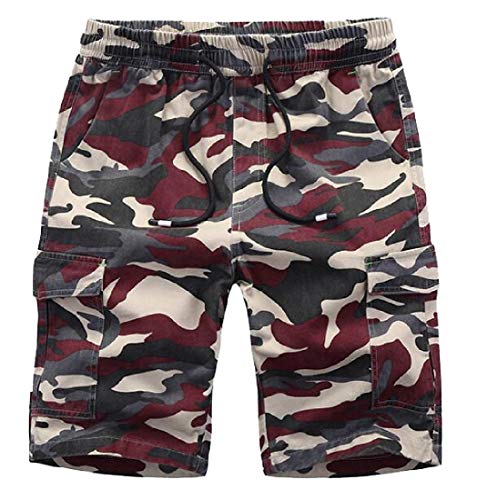 Relaxed Fit Outdoor Comouflage Camo Cargo Shorts for Men 2 XL