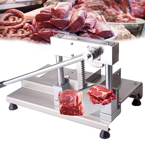 Cortadora manual de carne para costillas, pollo, carne de res, pescado, verduras y delicatessen - Cortador de huesos para el hogar y comercial