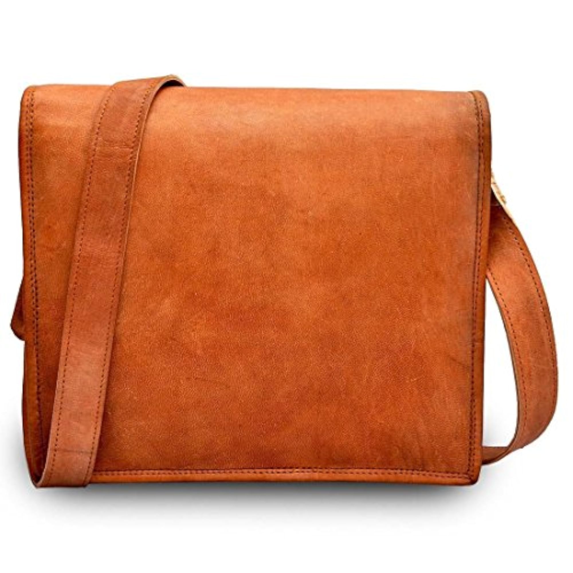 Leather Full Flap Messenger Bag