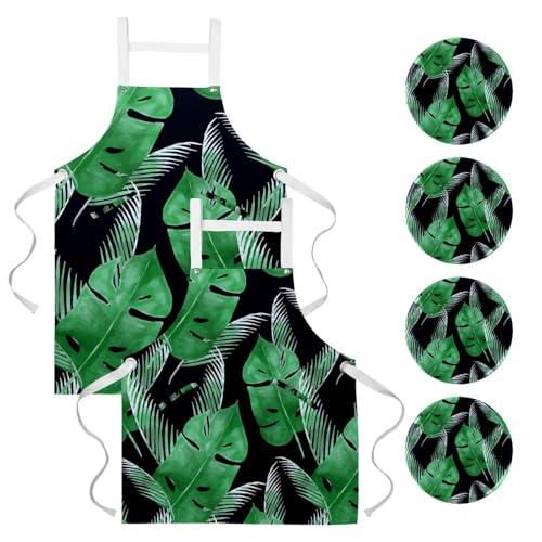 Tablier de cuisine pour nettoyage de la maison et restaurant lot de 2