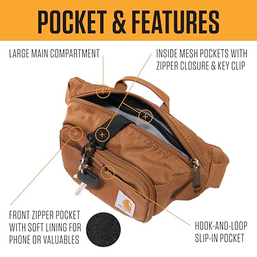 Image of Carhartt Classic Adjustable Sling Bag, Durable, 600-Denier Water Resistant Hip Pack
