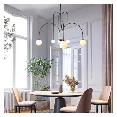 Lampe restaurant créative de 100CM avec éclairage linéaire pour salon chic