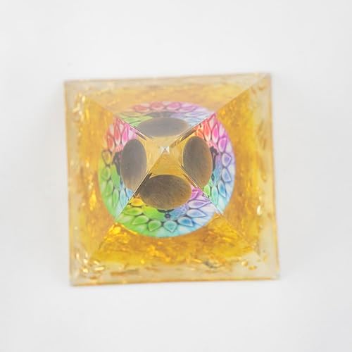 Miniatura 7 de Pirámide de orgón, pirámide del zodiaco, pirámide de cristal curativo de energía para la salud, éxito de la suerte, decoración del hogar, regalo (2