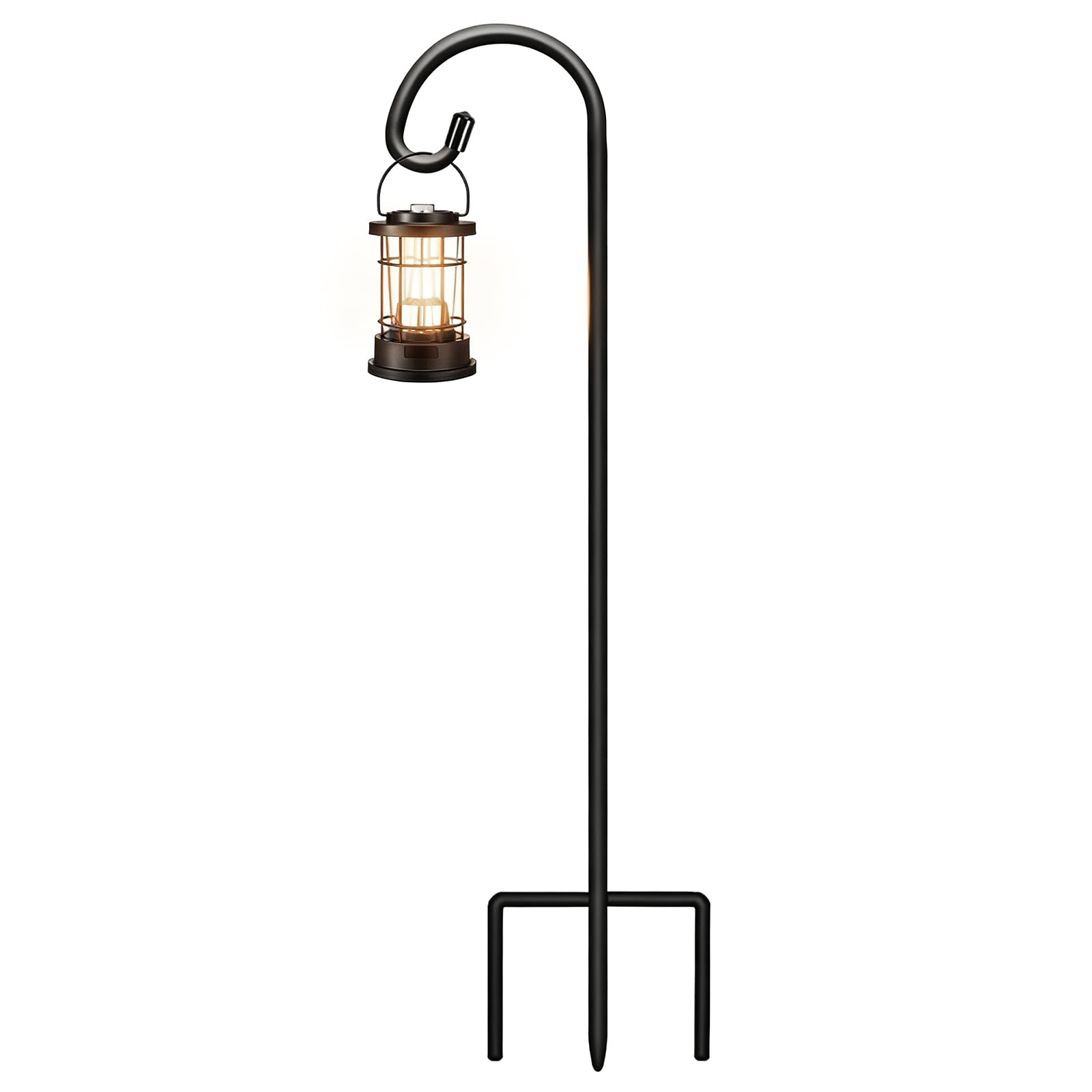 Gtongoko 24" Small Shepherd Hooks for Outdoor 1 Pack Garden Hooks for Decor