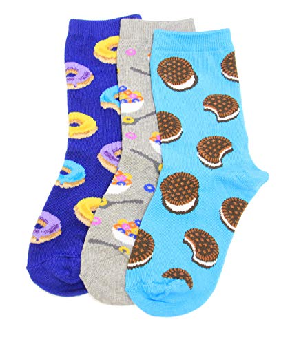 Hotsox Kid's Sweets Asst Socks 1 Pair, Multi, Large/X-Large