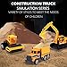 Oriate Construction 6PCS/Set diecast car, Including bulldozers, Forklift, Excavator & Other Educational Indoor & Outdoor Toy Cars, mini car Models for Boys and Girls 3 Years Old Birthday Gifts