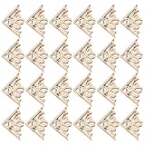 Instalación rápida y delicada: los marcos de madera y las aplicaciones de madera sin pintar garantizan una instalación rápida y evitan que los adornos de madera en las esquinas dañen las superficies delicadas de álbumes o libros