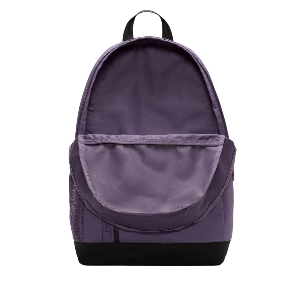 NIKE Mochila unisex Elemental de 20 L para mujer y niña, en color morado, lila y negro