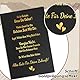 NOCHME Abschiedskarte kollegen Jobwechsel mit Umschlag Gold Schwarz 12x18cm Klappkarte Elegante Karte Kollege Abschied Rente für Kollegen Arbeitskollegen Kollegin Freunde Ruhestand
