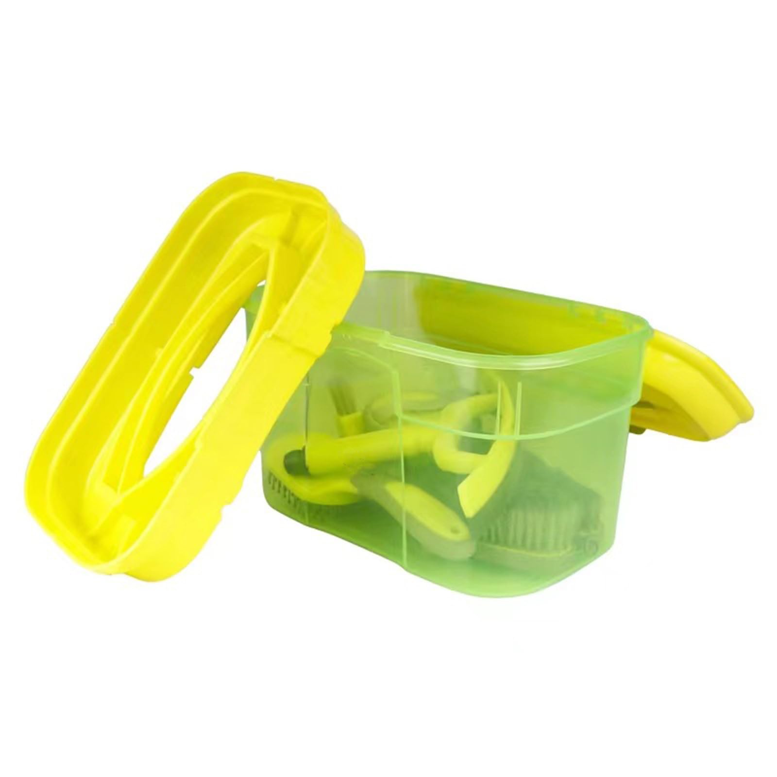 Herramientas de aseo equino con caja de almacenamiento, cepillo de caballo, peine, púa de pezuña y juego de raspador para aseo estable de rutina y viajes, herramientas equinas, juego de cepillos de