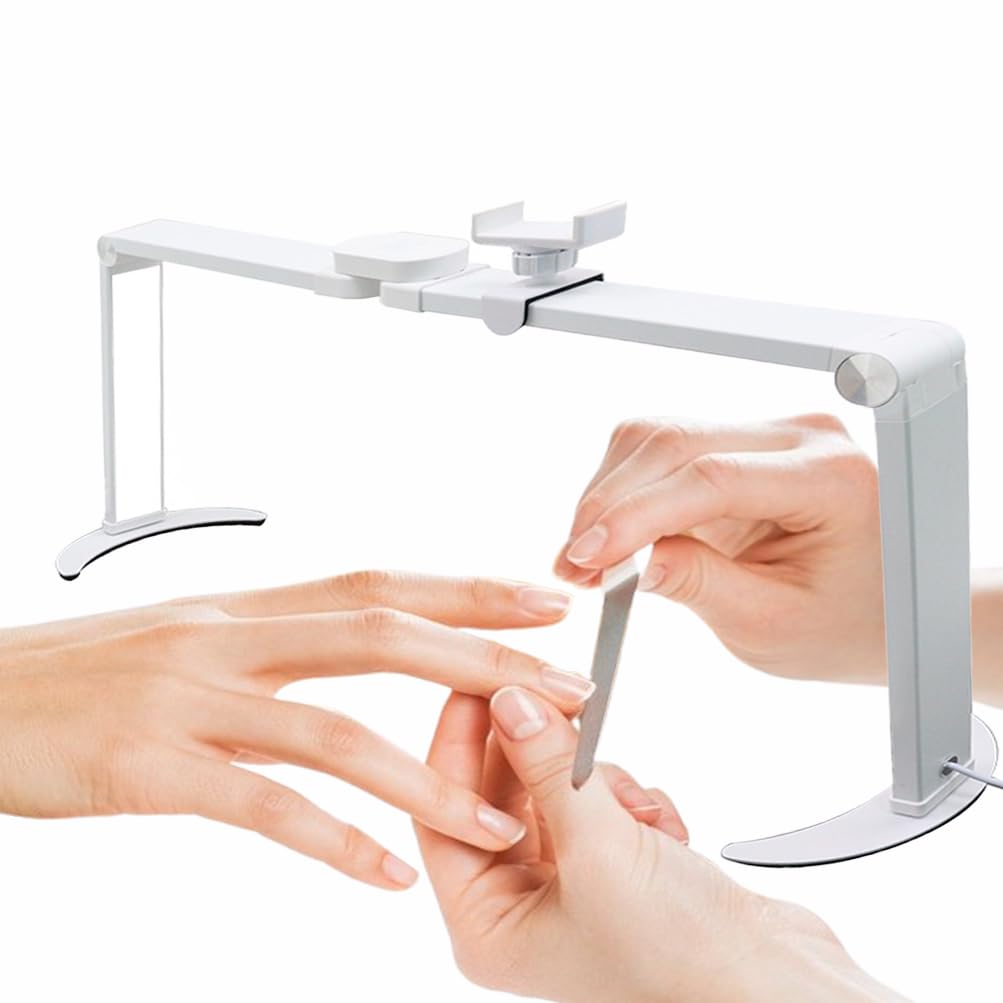 Lampe de bureau demi-lune LED pliable 35W avec support de téléphone