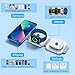 MURPISO 3 in 1 Magnetic Foldable Wireless Charger,Folding Wireless Charging Station for Travel,Wireless Charging Pad Compatible with iPhone 14 13 12 11/Pro/XS/XR,AirPods 3/2/Pro,iWatch 7/6/5/4/3/2