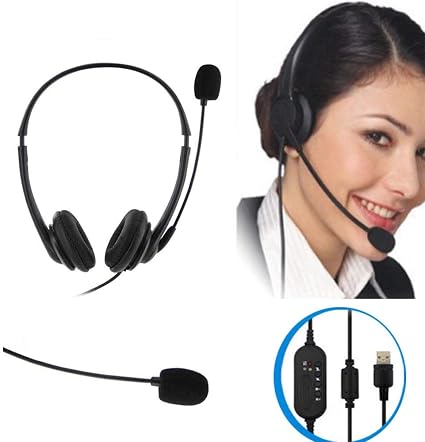supersound SS232 Cuffie USB/3.5mm Cuffie per Computer con Microfono  Riduzione del Rumore, Cuffie Leggere con Cavo.Cuffia Aziendale è Perfetto  per skype Metting,Conferenza Web,Telefonare,Call Center : Amazon.it:  Informatica
