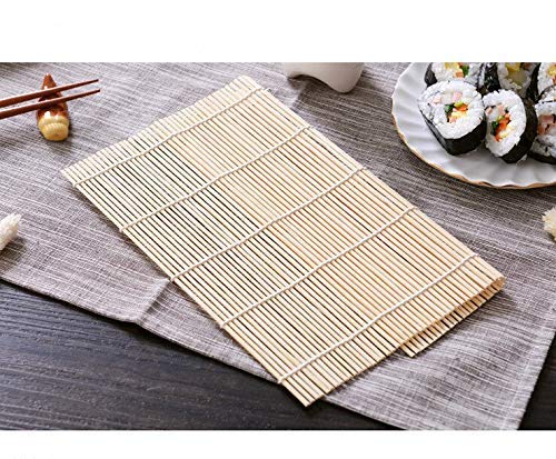 Craftacious Sushi Rolling Set for Sushi Making Food Easy Rice Sushi (Natural Wooden Sushi Rolling Mat)