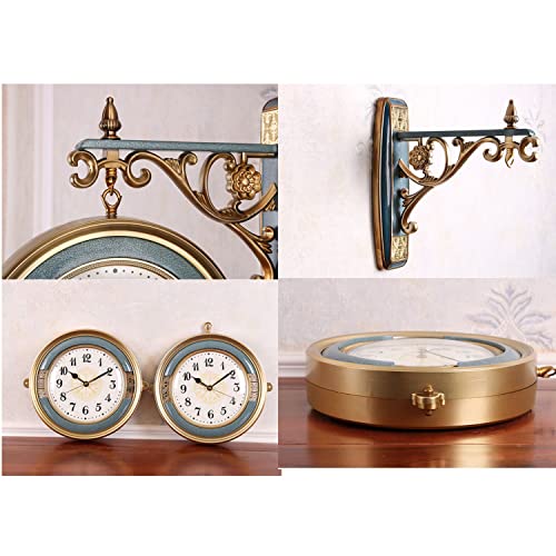 Horloge murale double face rotative pour régler les problèmes de visibilité