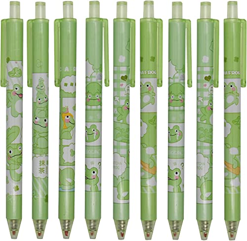 Amazon | Maydahui かわいい カエル かえる ノック式 ボールペン 12本