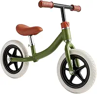 Bicicleta de Equilíbrio Infantil Sem Pedal Balance Bike +12 Meses Estrutura Metálica Assento Ajustável Coordenação Motora Certificado INMETRO