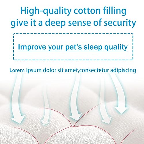 Cat Beds for Indoor Cats - Cat Bed Washable 20 inches, Dog Beds for Small Dogs, Anti Anxiety Round Fluffy Plush Faux Fur Cat Bed, Thick Bottom - Image 3