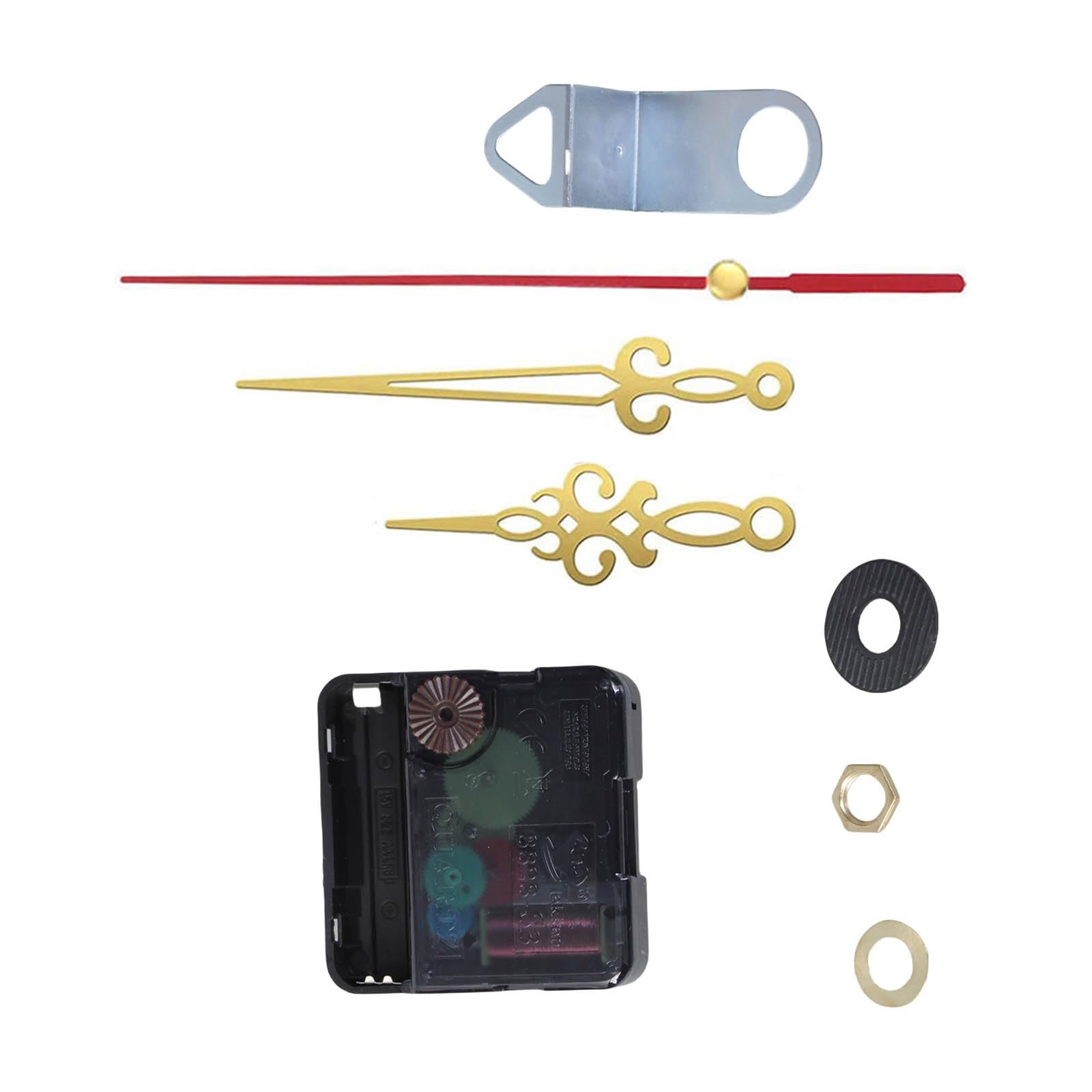 Jazuaiao Quiet Quartzs Clock Movement Kits with Antique Arrowed Hands for Wall Clocks Accurate Timekeeping Replacement Accessories