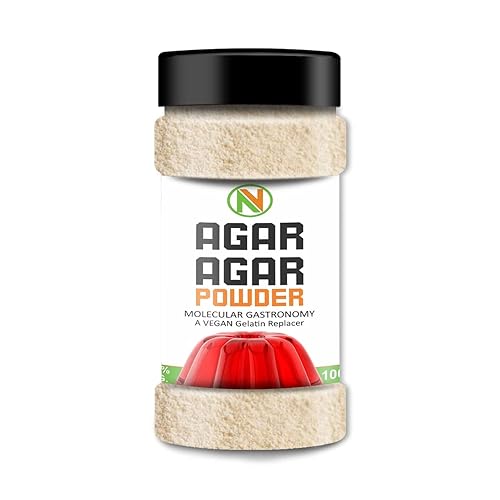 NatureVit Agar Agar en polvo para gelatina, 7.05 oz hierba de China 3.53 oz x 2 piezas