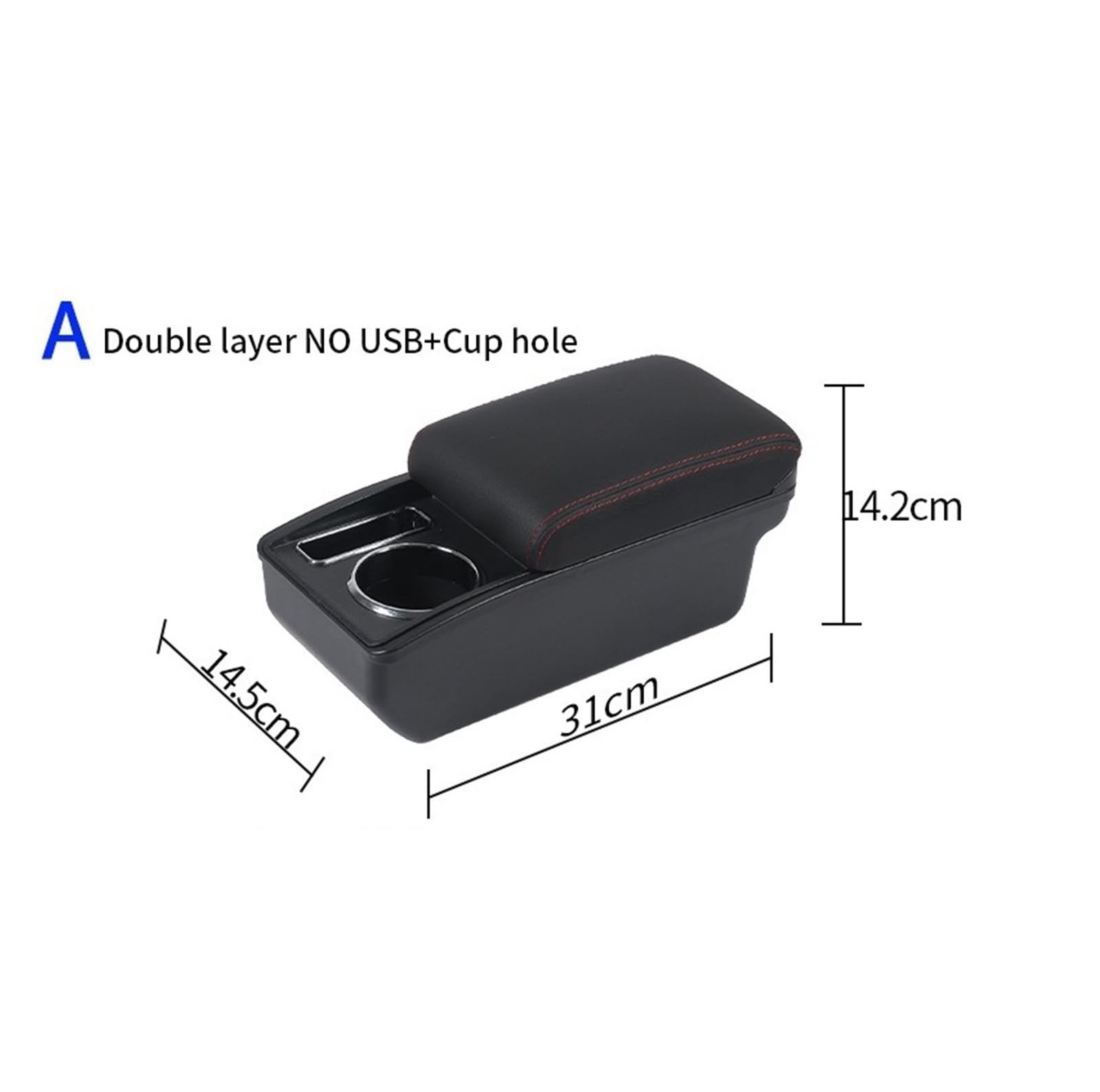 Dla Hyundai Accent RB Solaris Verna podłokietnik ze schowkiem z portem USB środkowy schowek na deskę rozdzielczą 2011-2016 akcesoria samochodowe(A2 Black line NO USB)
