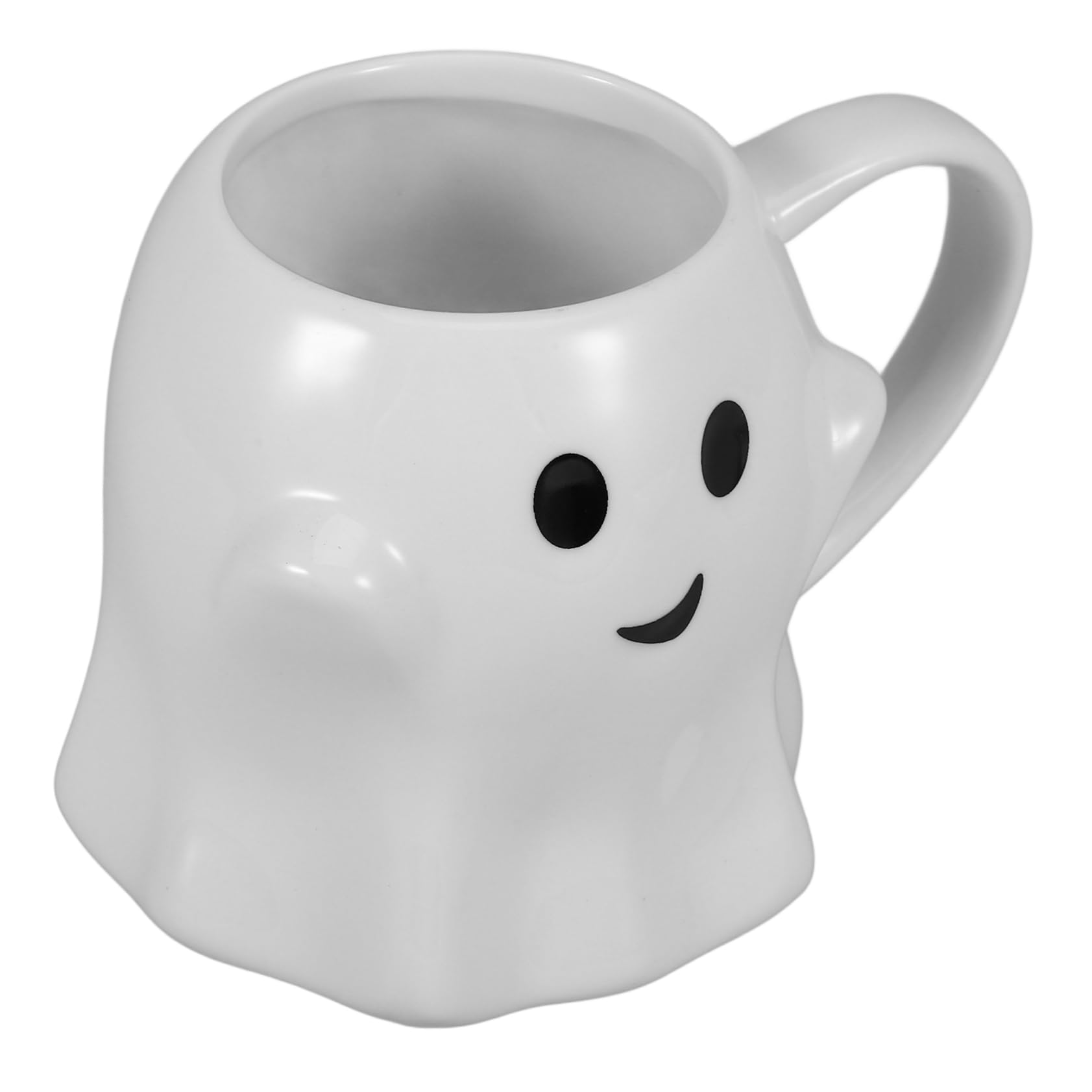 DECHOUS Kaffeetasse Aus Keramik Mit Gruseligem Geisterdesign Halloween-milchbecher Für Zuhause Büro Und Cafés Sicher Verpackt Weißem Perlenmattbox