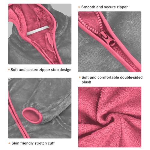 GuoChe Light Grey Toddler Girl Fleece Jacket3