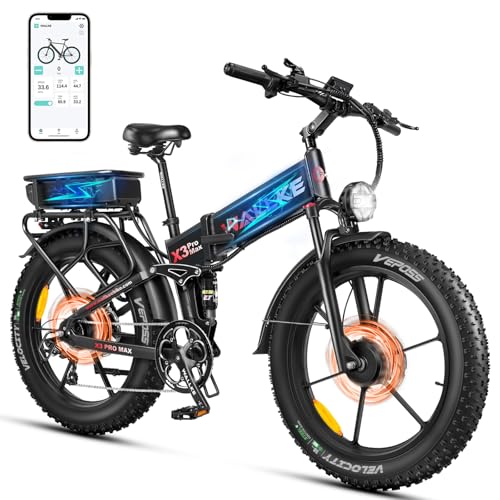 Wallke 2800W Dual Motor Folding Electric Mountain Bike