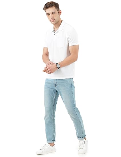 INKD Men's Lightweight Regular Fit Jeans