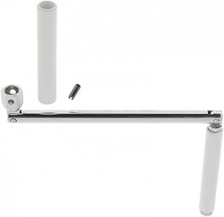 cyclingcolors Poignée de manivelle articulée pour volet roulant en acier avec contre-poignée et goupille Store Fenêtre Baie vitrée Mécanisme, Ø12mm longueur 325mm