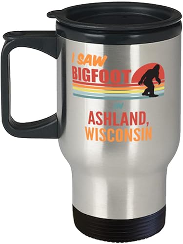 Miniatura 1 de Hogue WS LLC I Saw Bigfoot In Ashland Wisconsin Travel Mug