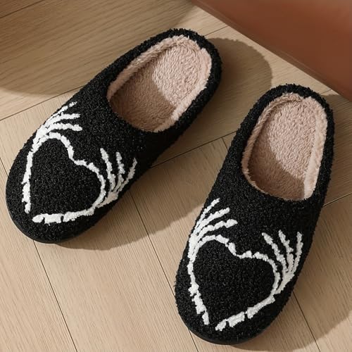 Image of Slippers for Women Men Fuzzy Memory Foam Slipper Fluffy Winter Soft Warm Slip On House Shoes