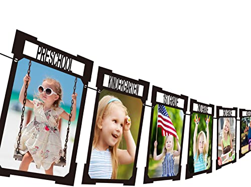 Image of Graduation Decorations 2026 2027 Class of 2026 Photo Banner for High School Party Decorations K-12 5x7 Picture Banner for Graduation Party Supplies K018