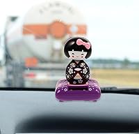 Vista 7 de 2 piezas de figuras de kimono, decoración de muñeca japonesa agitada, kimono, muñecas, decoración del interior del automóvil, figura coleccionable