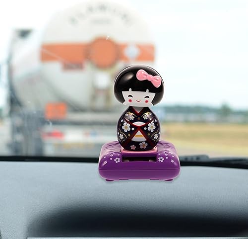 Miniatura 7 de 2 piezas de figuras de kimono, decoración de muñeca japonesa agitada, kimono, muñecas, decoración del interior del automóvil, figura coleccionable