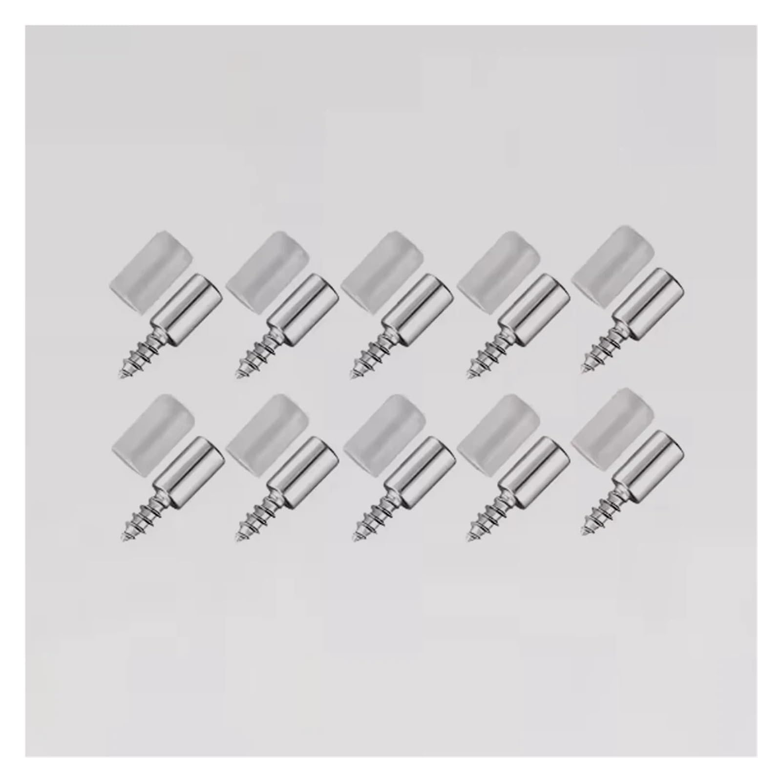 M4.5x25mm Self-tapping Screws For Cabinet Wardrobe Storage Rack Septum Screw Fixed Support With Rubber Sleeves(200Pcs(100Sets))