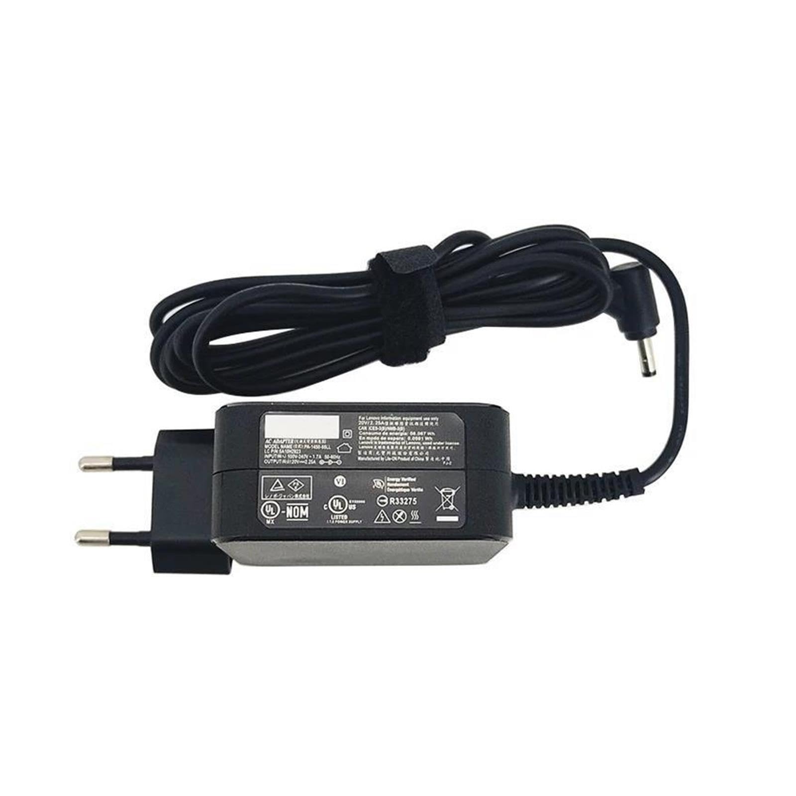 Cargador Adaptador De CA De Vuelta De 20V 2.25A 45W 4,0 * 1,7 MM, Compatible con Lenovo,ADP-45DW C ADP-45DW G-BA-HB ADL45WCD(EU Plug)
