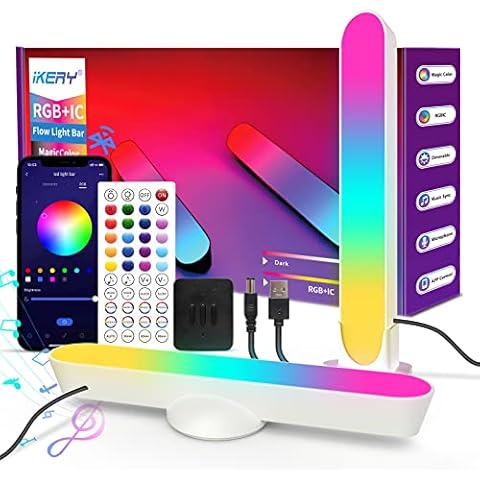 IKERY LED Lightbar Color Ambiance Play Lightbar | Dreamcolor Dimmbar Sync mit Musik | bis zu 16 Mio. Farben | Lichtleiste steuerbar via App Fernbedienung Cover