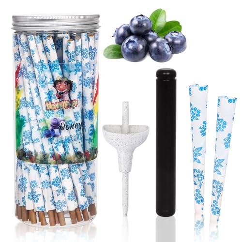 Pre Rolled Cones 200 Pack Blueberry Flavored Cones 1 Size Pre-Rolled Cone Fruit Juice Rolling Papers