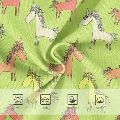 Girls' Underwear Colored Unicorns Cotton Stretch Comfort Toddler Panties3