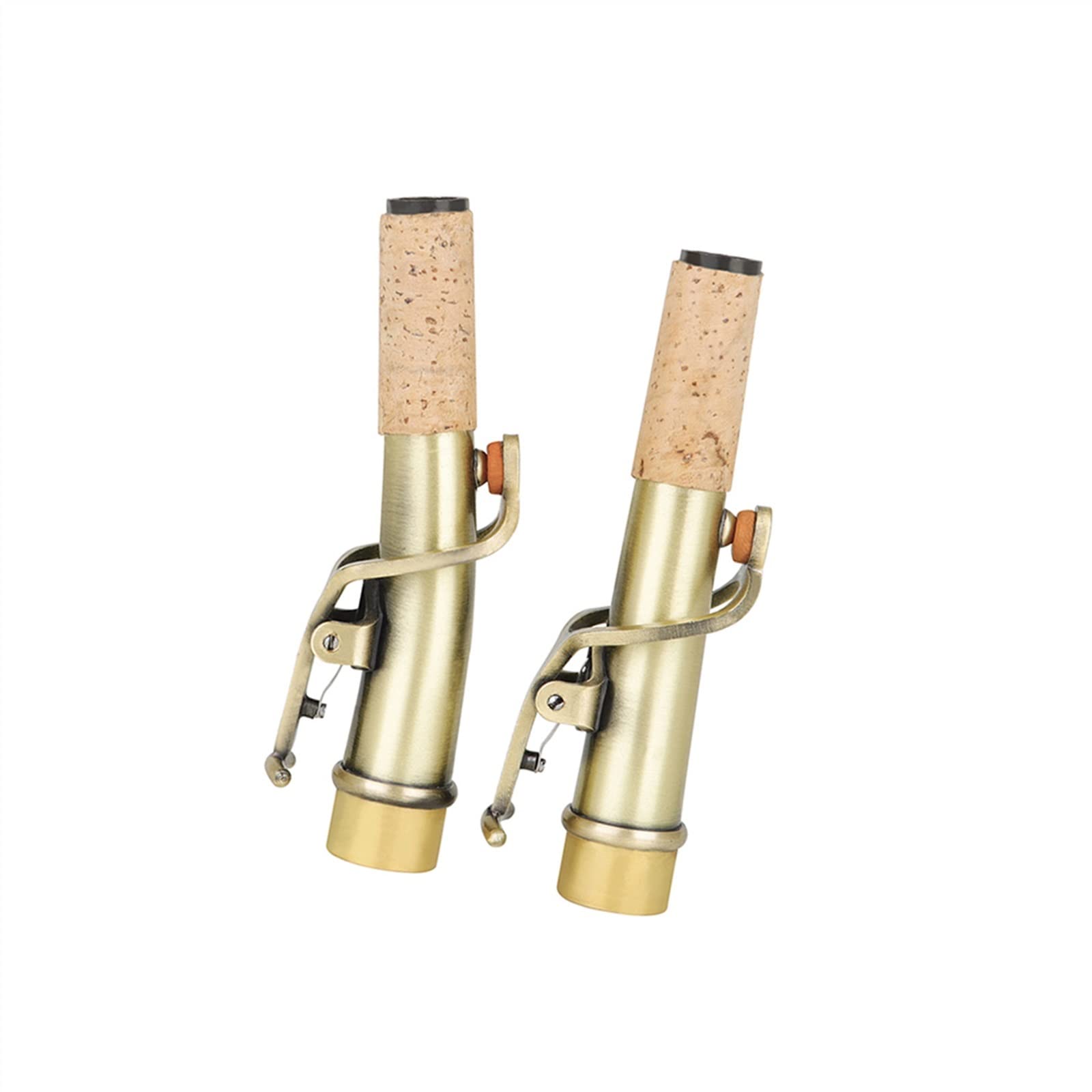 Accessoires pour saxophones 2 Pièces/ensemble Saxophone Cou Droit Et Coudé En Laiton Matériel Saxo Pièces D'instruments De Musique Remplacement