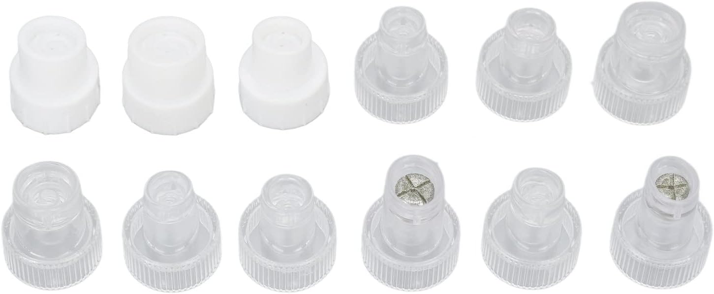 Hydra Dermabrasion Tip, 12pcs Oxyhydrogen Face Dermabrasion Tip Hydra Facial Dermabrasion Tip Deep Cleaning Spare Heads for Skin Beauty Treatments & Masks